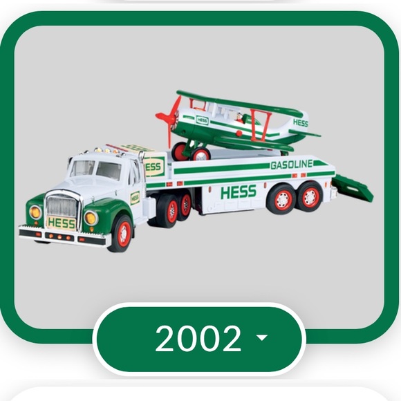 HESS 2002 TRUCK Hess oil Gasoline Toy Truck & Airplane - Picture 1 of 7